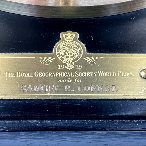 Vintage Imhof Globe Clock built for The Royal Geographical Society c. 1979 - Picture 7 of 8